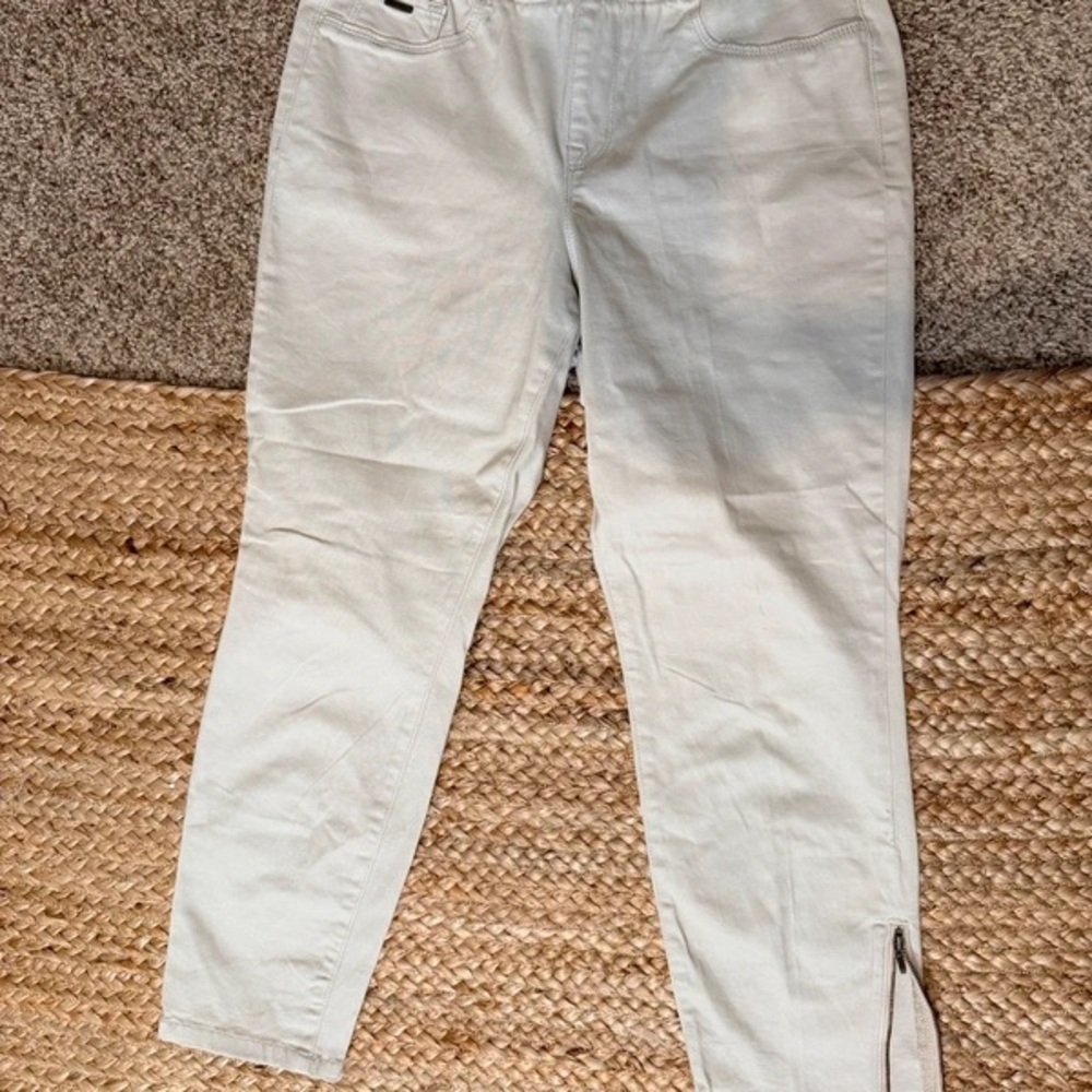 Nine West Light Beige Men's Chinos with Ankle Zipper
